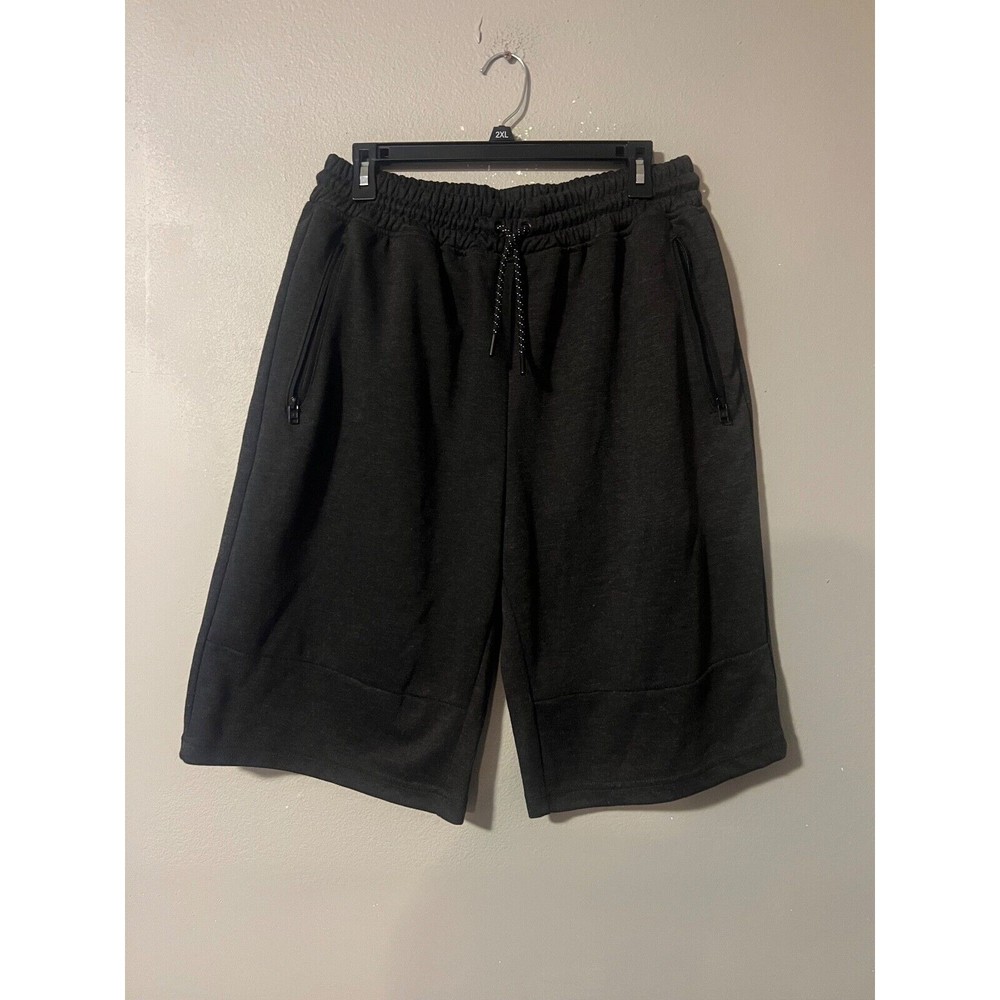 Southpole Men's 2XL/XXL Black‎ Sweat Pant Shorts Polyester Baggy 90s Y2K Hip Hop
